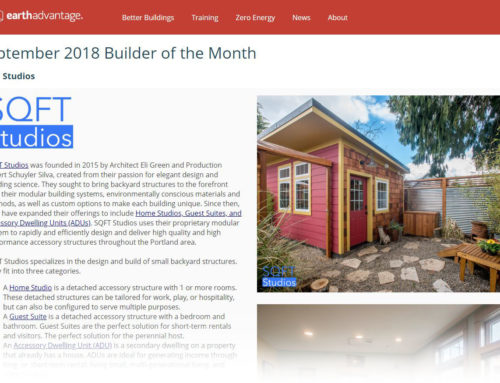 Earth Advantage Builder of the Month