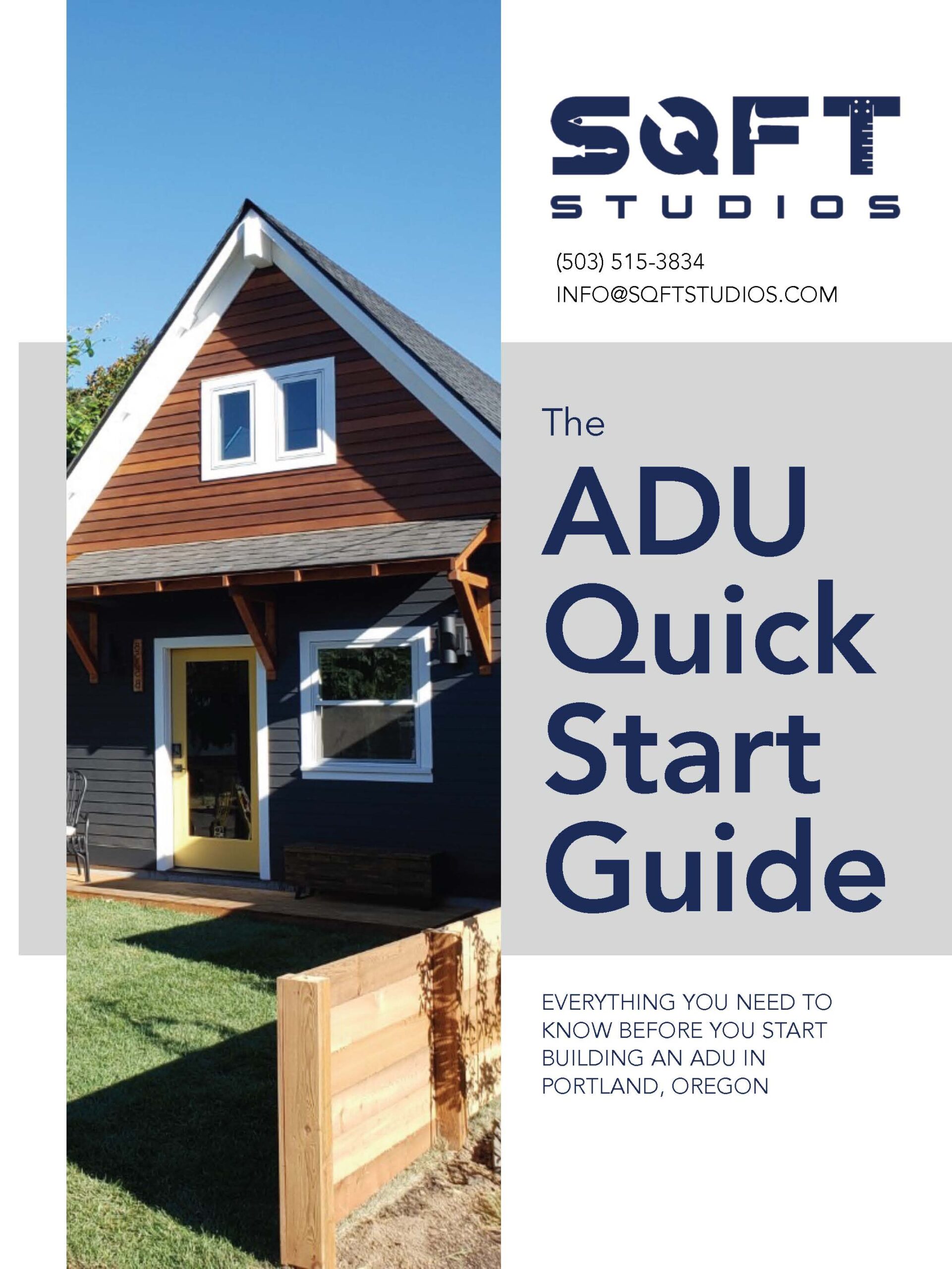 ADU Quickstart Guide from SQFT Studios - Build Smart!